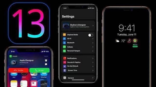 the iOS 13 system