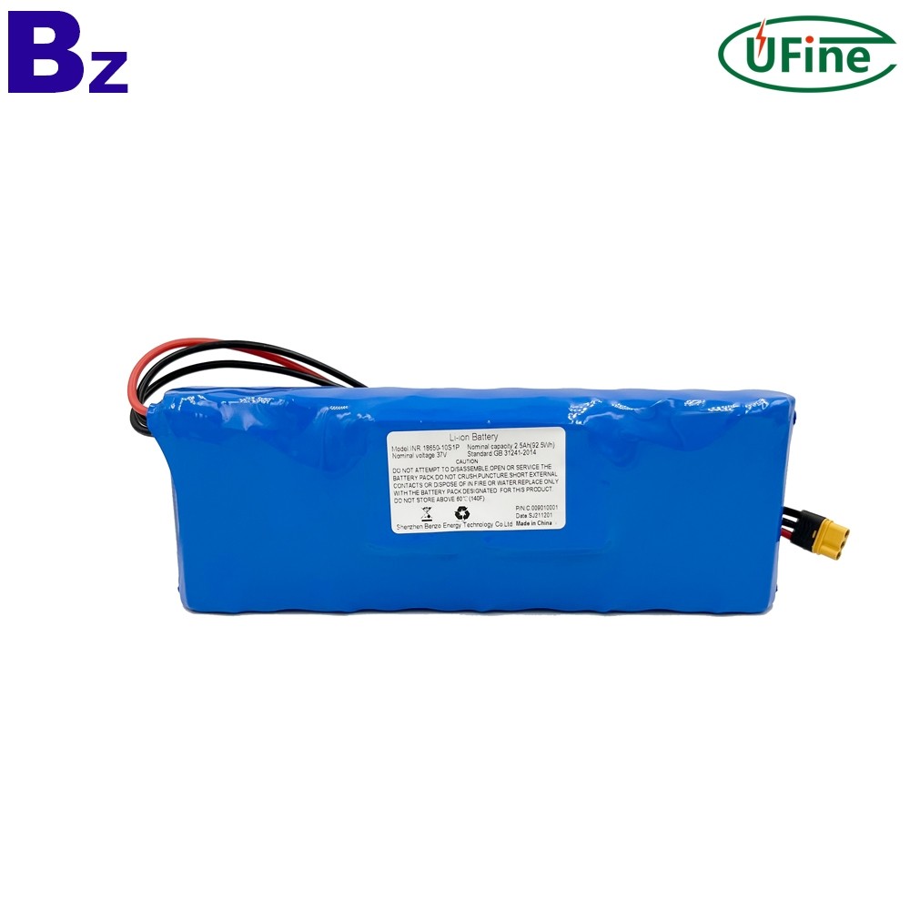Li-ion Cell Manufacturer Supply 37V Battery Pack