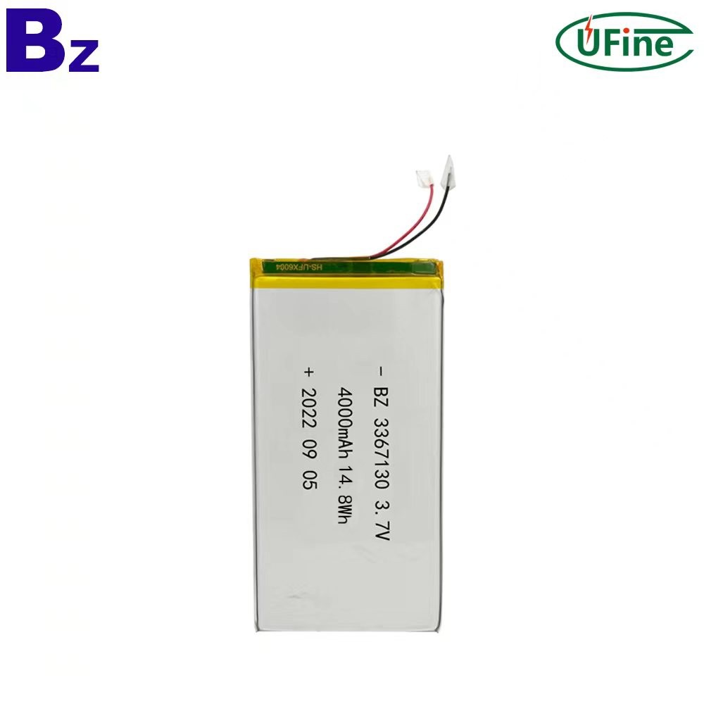 3367130 3.7V 4000mAh Li-polymer Battery