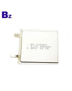 Factory Direct Sales Electronic Name Card Ultra-thin Lipo Battery BZ 015362 250mAh 3.7V Li-Polymer Battery