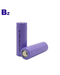 China Lithium Battery Manufacturer Customized Hot Selling Cylindrical Battery BZ 14500 800mAh 3.7V Rechargeable Li-ion Battery