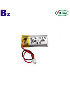 Top Quality Rechargeable Bluetooth Mini Speaker Lipo Battery UFX 501125 3.7V 100mAh Li-polymer Battery