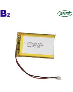 Cell Factory Wholesale Beauty Equipment Li-po Batteries UFX 654060 2000mAh 3.7V Lithium Polymer Battery