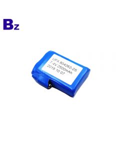 China Hot Sales For Heated Gloves Battery UFX 804262-2S 7.4V 2500mAh Lithium Polymer Battery