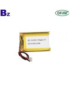 China Lithium Cell Manufacturer Wholesale Battery of Massager BZ 933450 1700mAh 3.7V Li-po Batteries