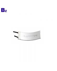 China Lithium Battery Manufacturer Custom-made Rechargeable Curved Battery BZ 232357 3.7V 210mAh Li-Polymer Battery