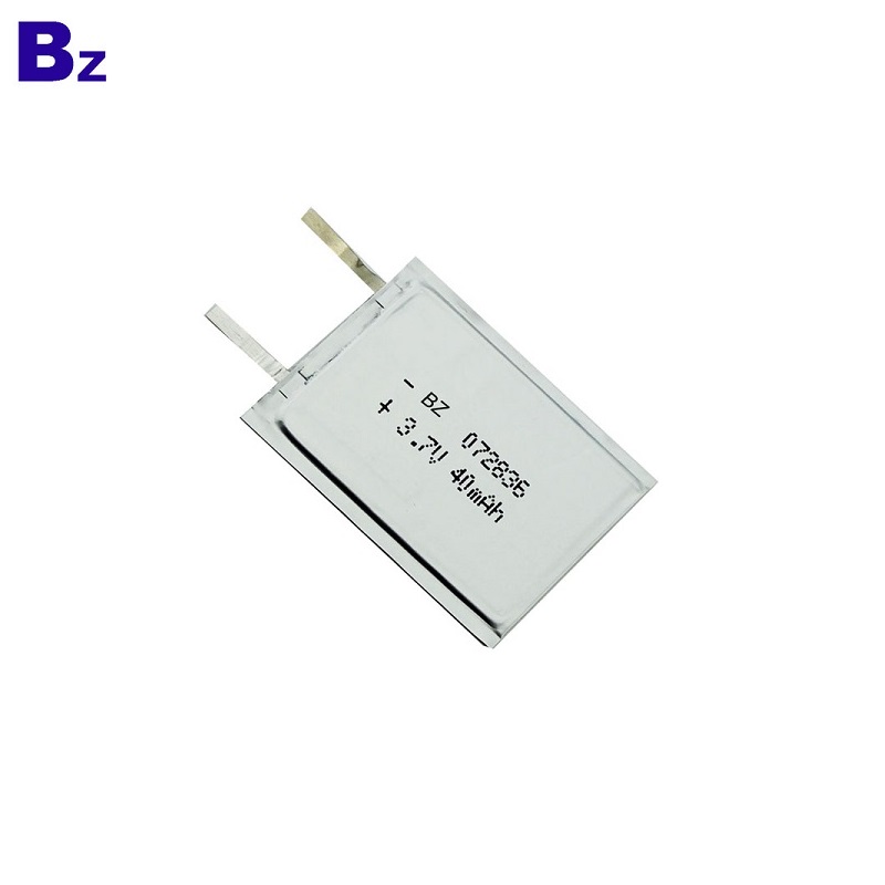 OEM Rechargeable Super-thin Battery 3.7V 40mAh