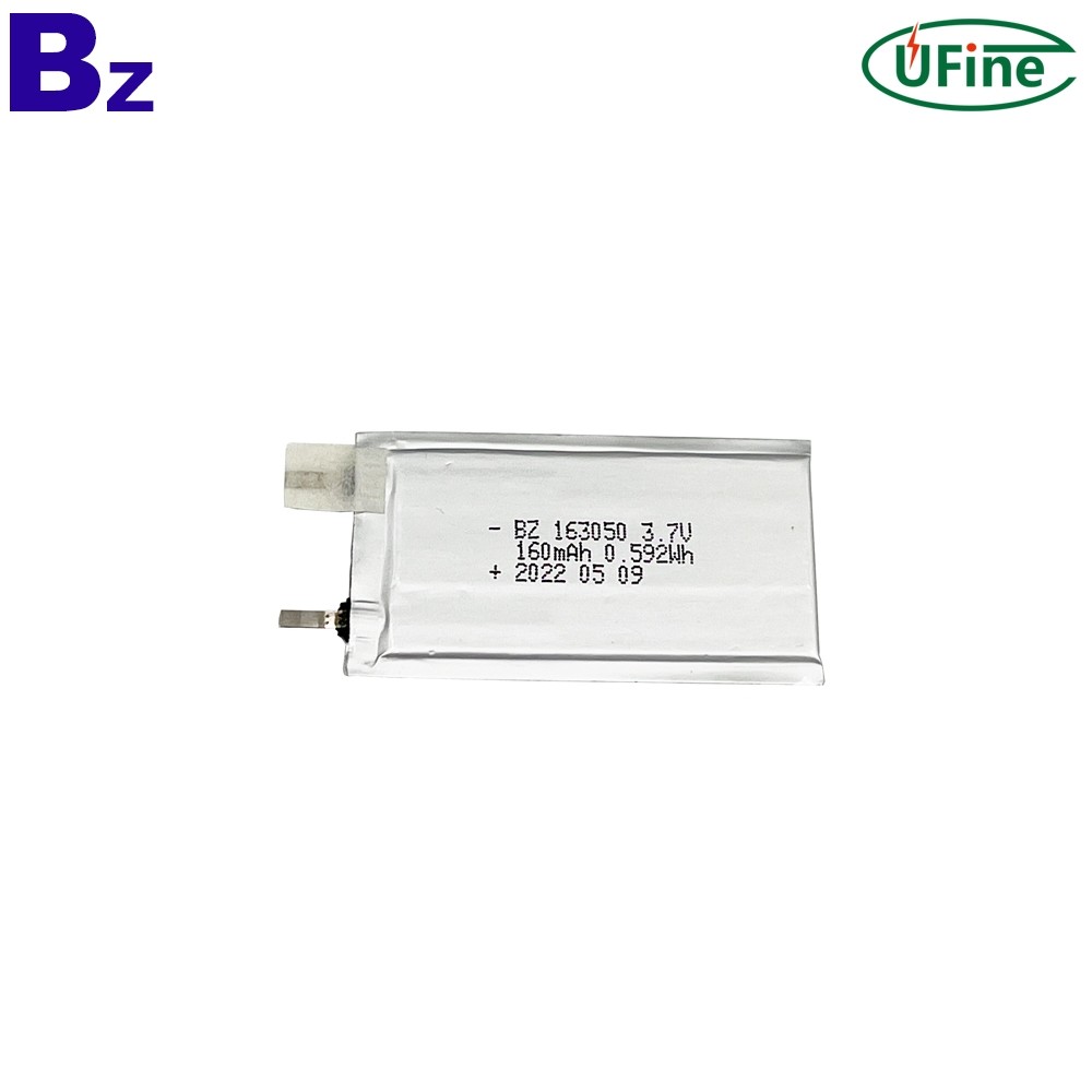 Polymer Lithium-ion Cell Factory Customize 160mAh 3.7V Ultra Thin Battery
