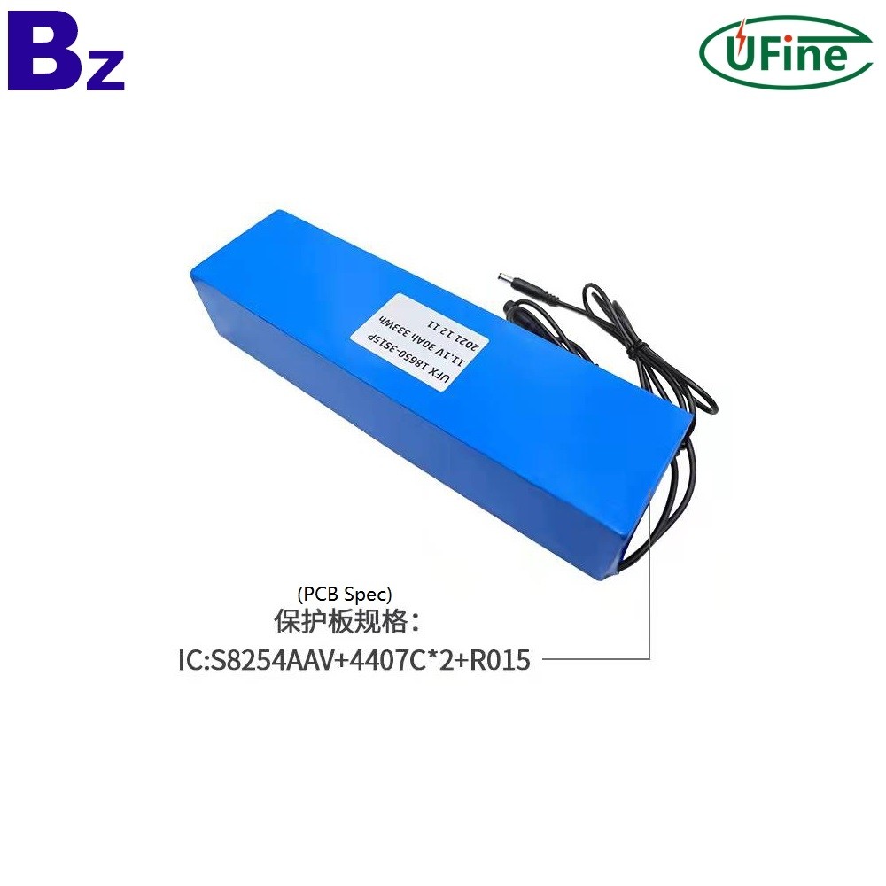 18650-3S15P 11.1V 30Ah Cylindrical Rechargeable Battery