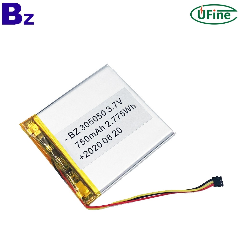 3.7V 750mAh Battery for 3C Digital Electronics Products