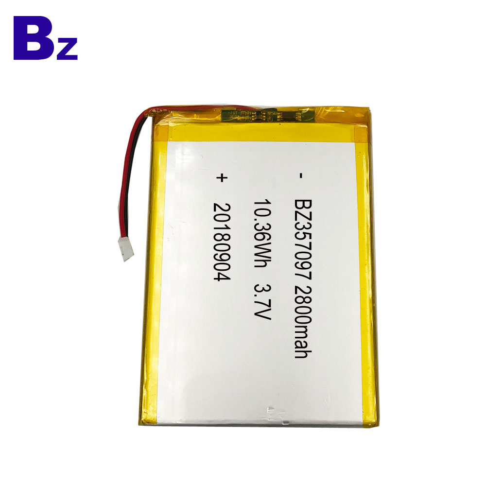 BZ 357097 2800mAh 3.7V Li-Polymer Battery