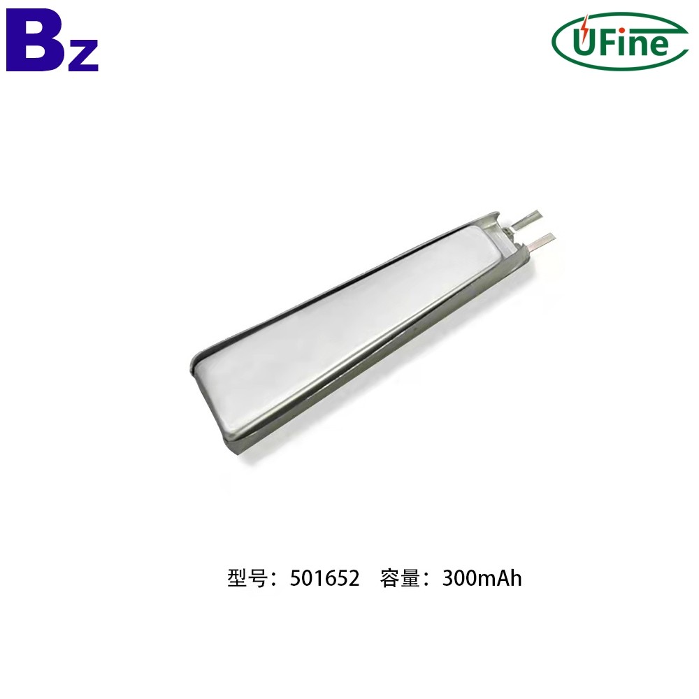 501652 300mAh 3.7V Li-ion Polymer Battery