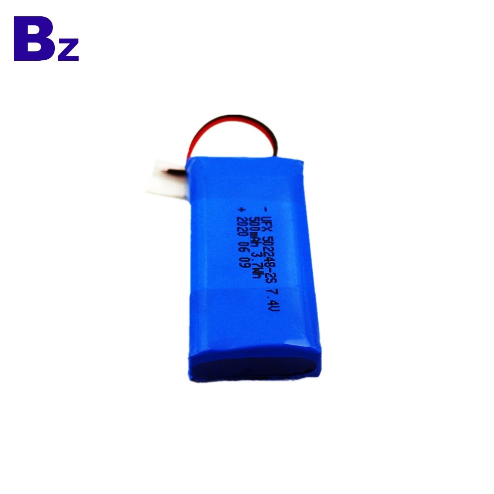  502248-2S 500mAh 7.4V Lithium Polymer Rechargeable Battery