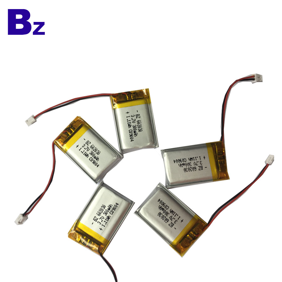 Batteries with UL Certificate 602030 300mAh