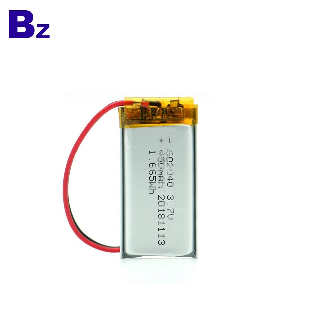 BZ 602040 3.7V 450mAh Li Polymer Battery