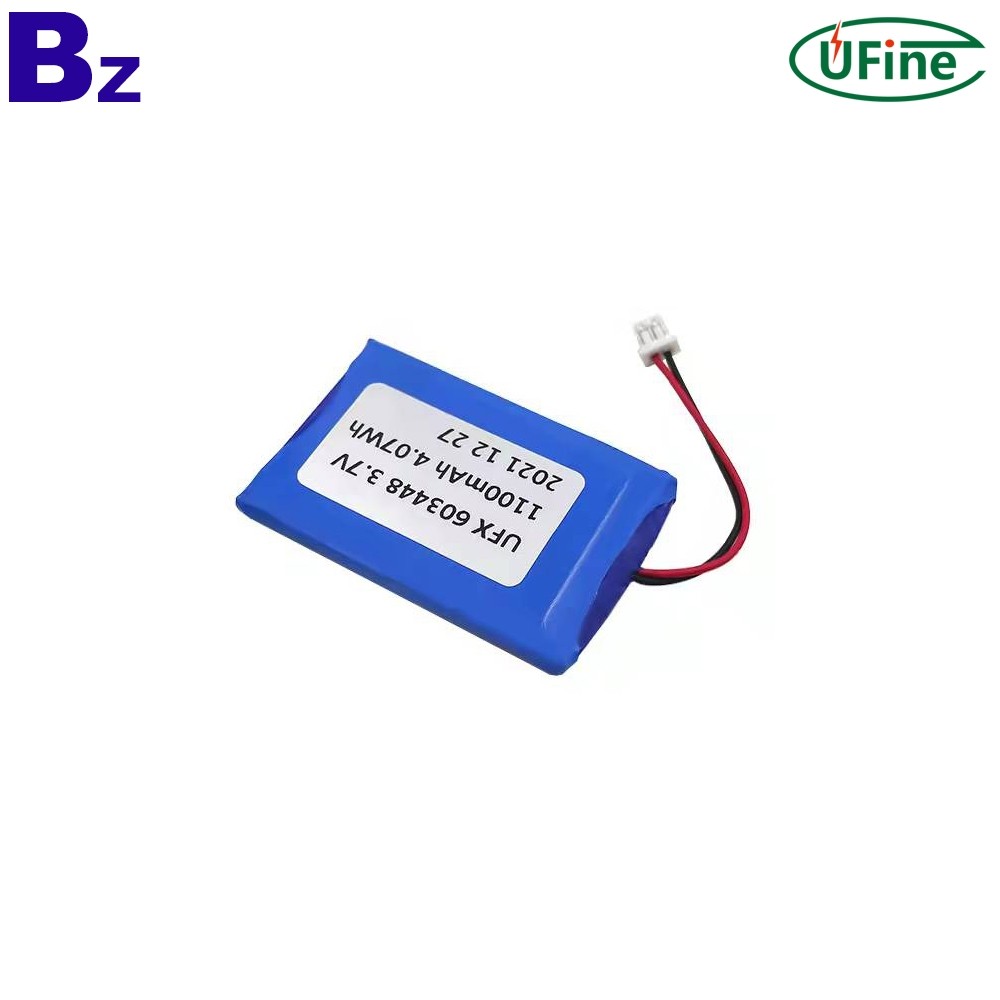 Lithium-ion Polymer Cell Manufacturer Wholesale 3.7V 1100mAh Rechargeable Battery
