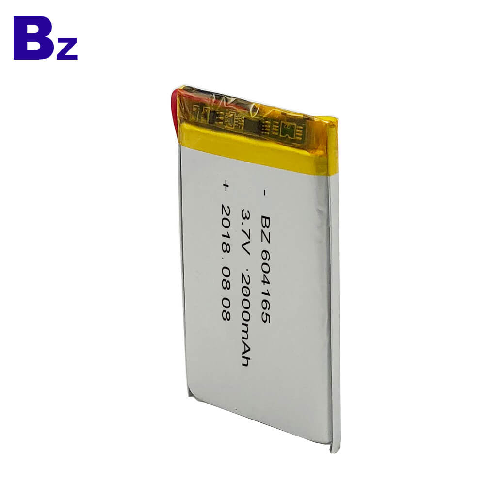 604165 2000mAh 3.7V Polymer Li-ion Battery