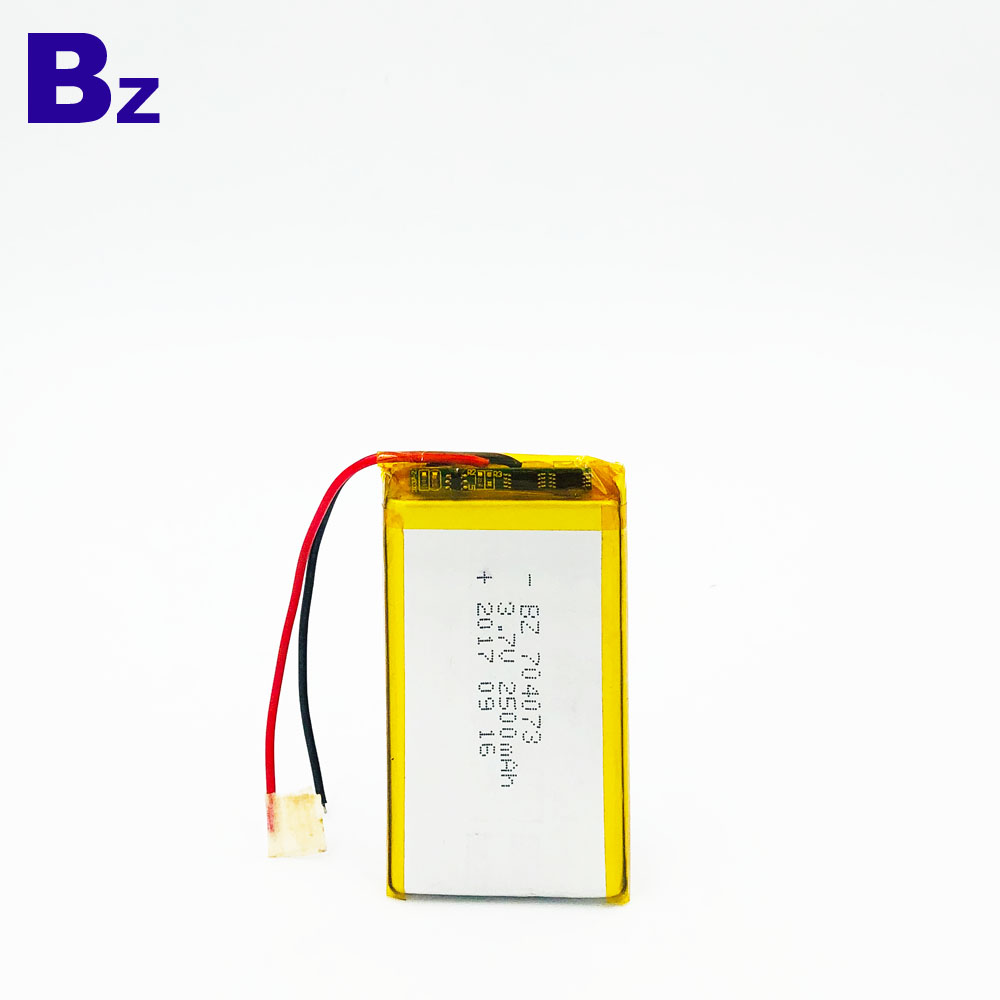 704073 2500mAh 3.7V Rechargeable Battery 