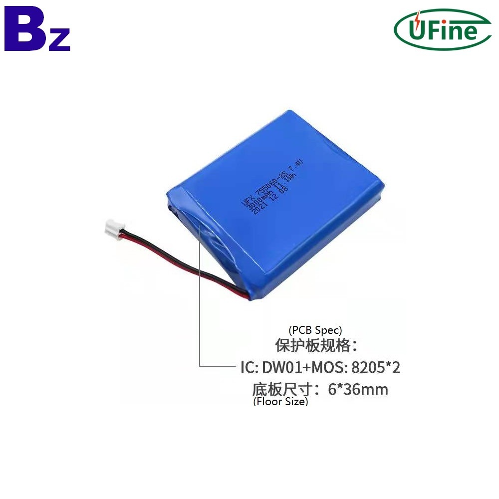 755060-2S 7.4V 3000mAh Lithium-polymer Battery