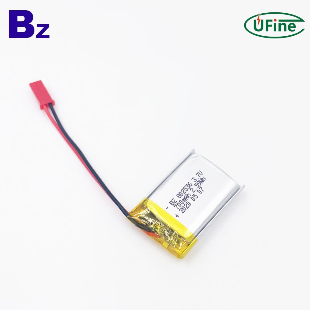 802536 3.7V 700mAh Rechargeable Li-polymer Battery