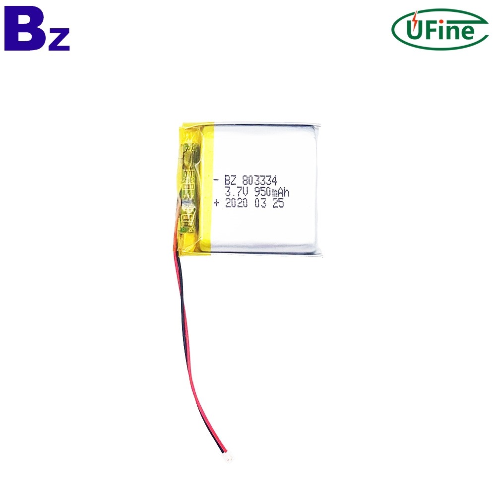 803334 950mAh 3.7V Li-Polymer Battery