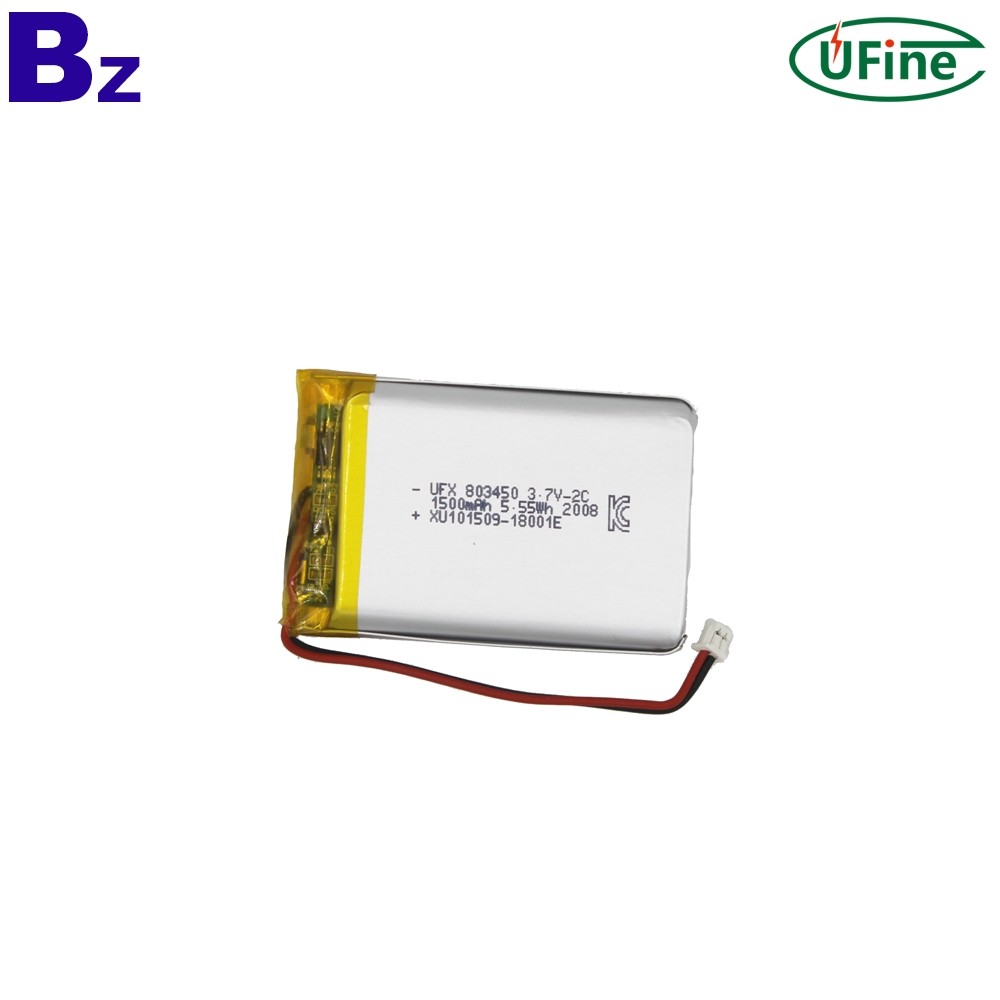 803450 3.7V 1500mAh 2C Discharge Lipo Battery