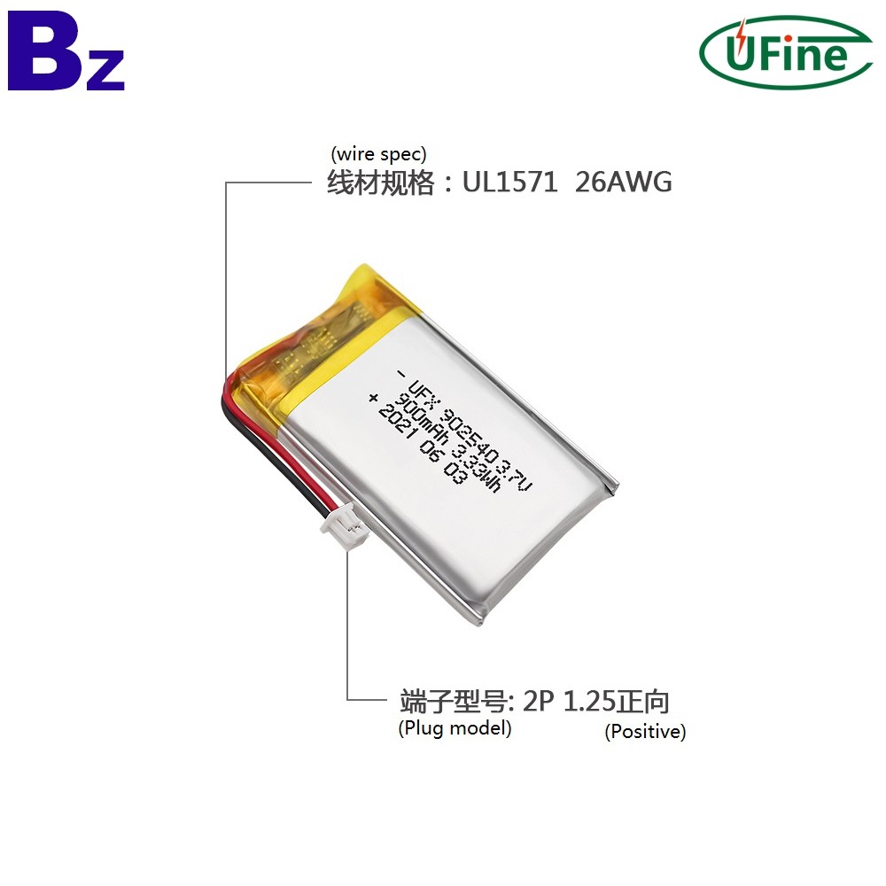 Li-ion Cell Factory Supply 900mAh 3.7V Battery