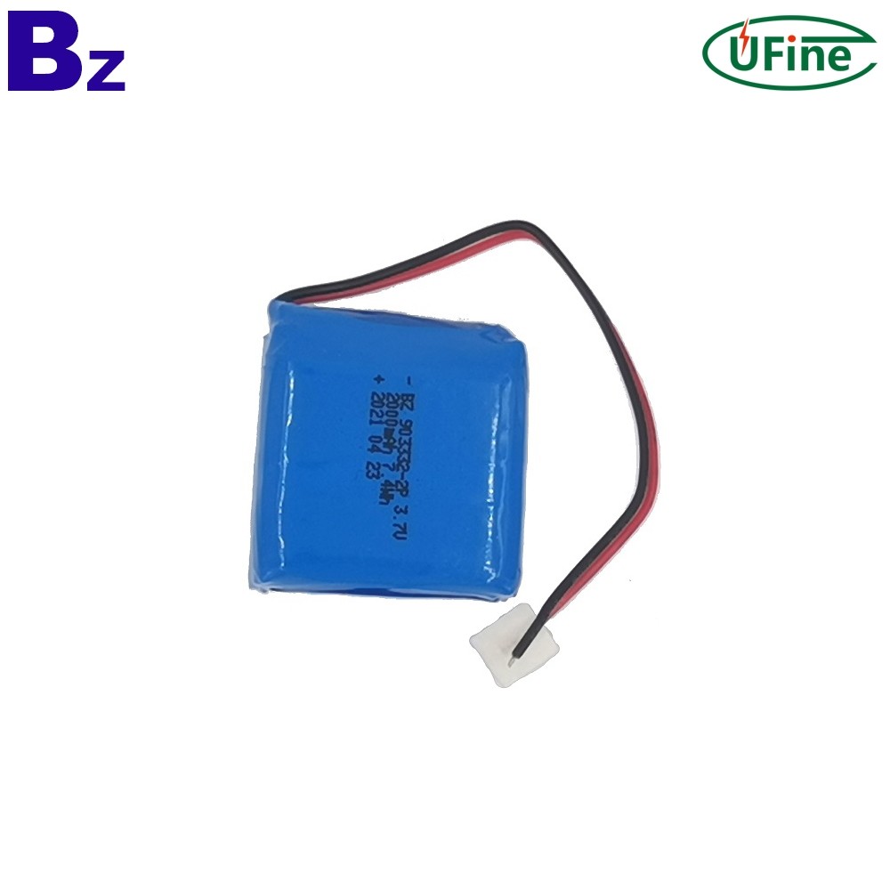 Lithium Cell Factory Customized  2000mAh 3.7V Battery