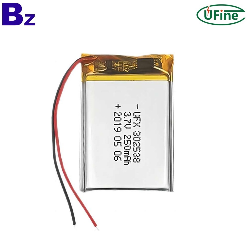 알람 시계용 3.7V 250mAh 배터리 알람 시계용 3.7V 250mAh 배터리