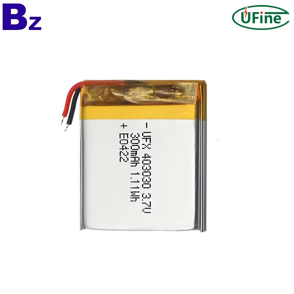 403030 3.7V 300mAh 리튬 이온 배터리 403030 3.7V 300mAh 리튬 이온 배터리