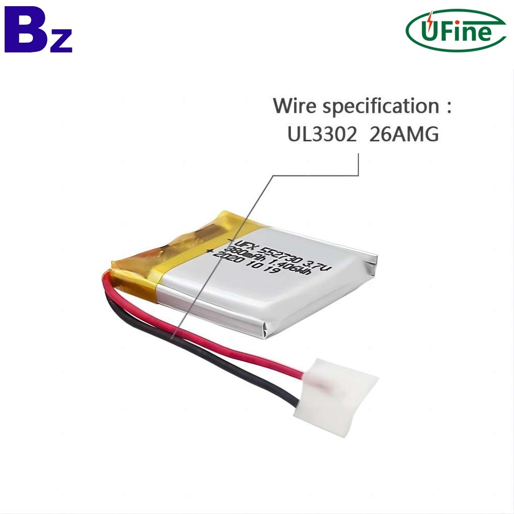 리튬 폴리머 셀 공급업체는 3.7V 380mAh 배터리 리튬 폴리머 셀 공급업체는 3.7V 380mAh 배터리