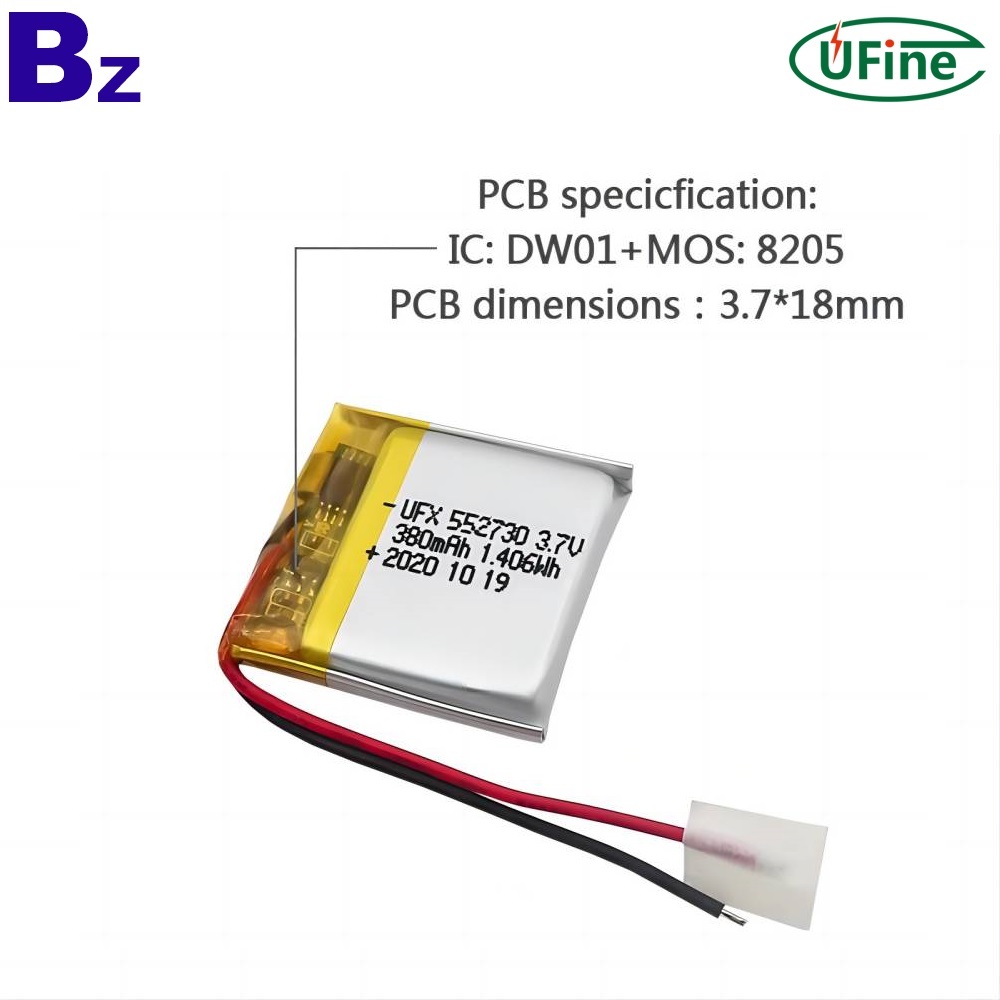번역 펜용 3.7V 380mAh Lipo 배터리 번역 펜용 3.7V 380mAh Lipo 배터리