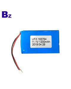 China Hot Sales For Infrared Detector Lipo Battery UFX 163764-3S 1200mAh 11.1V Li-Polymer Battery