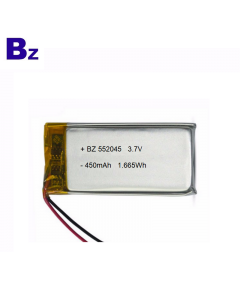 Top Quality Battery for Electric Breast Pump BZ 552045 450mAh 3.7V Lipo Battery with KC Certification
