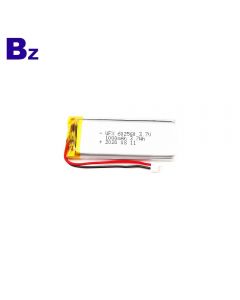 China Good Quality Electronic Mosquito Lamp Lipo Battery UFX 602560 1000mAh 3.7V Lithium Polymer Battery 