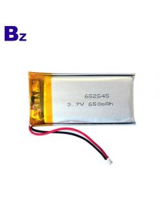 ShenZhen Best Price Lithium Battery for Massage Device BZ 652545 650mAh 3.7V Lipo Battery with KC certification