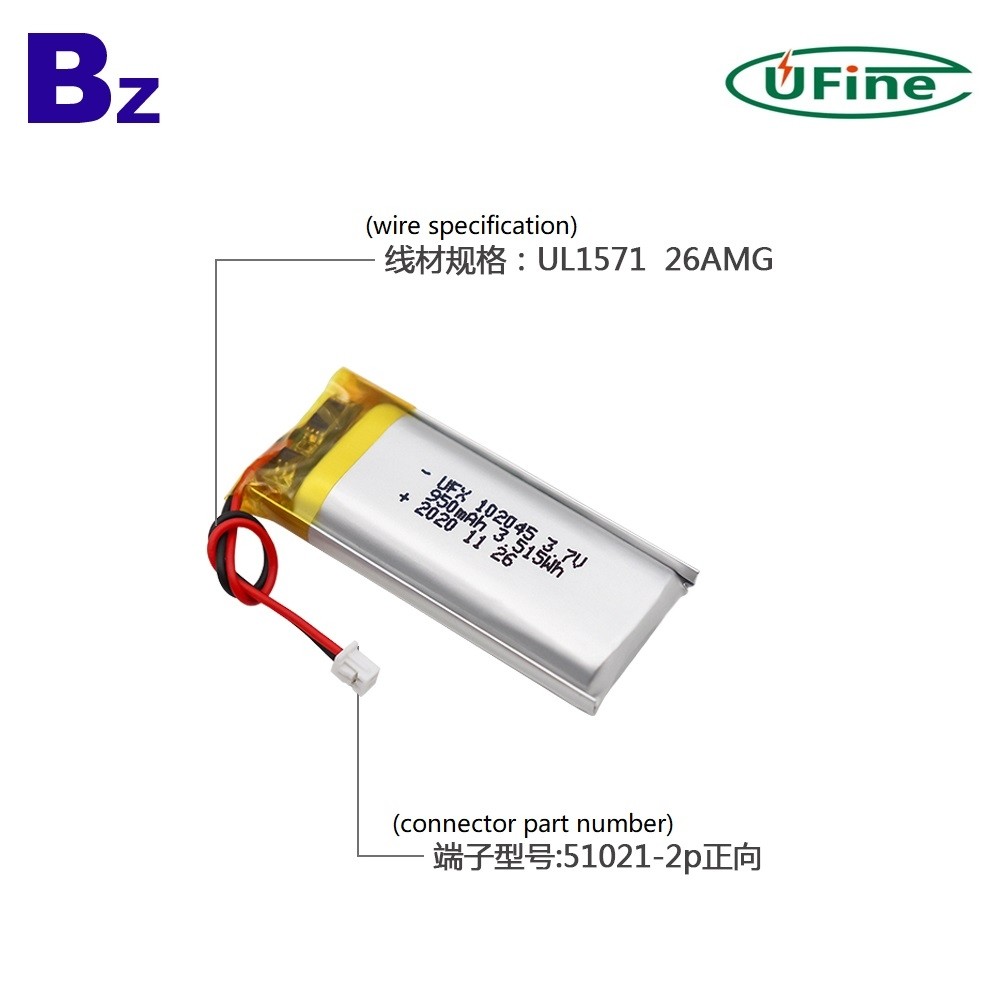 2020 New 950mAh Li-Polymer Battery 2020 New 950mAh Li-Polymer Battery