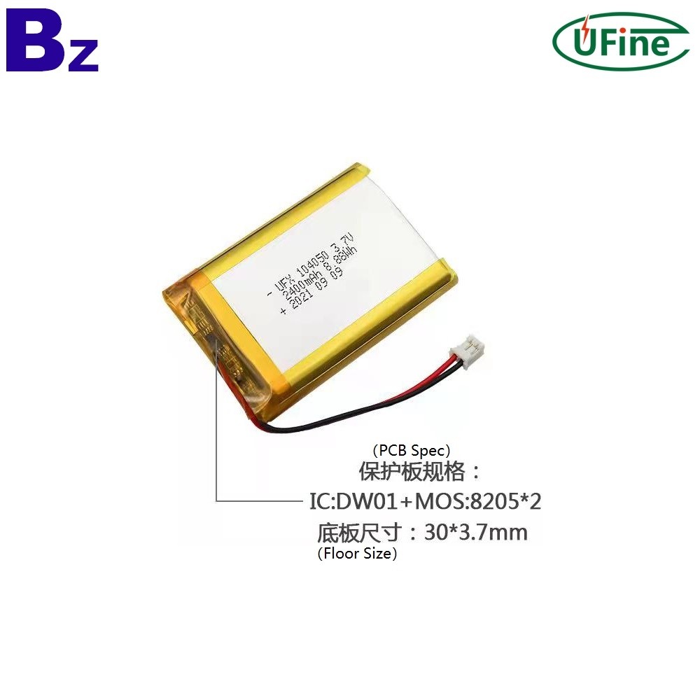 104050 3.7V 2400mAh Lithium-ion Polymer Battery