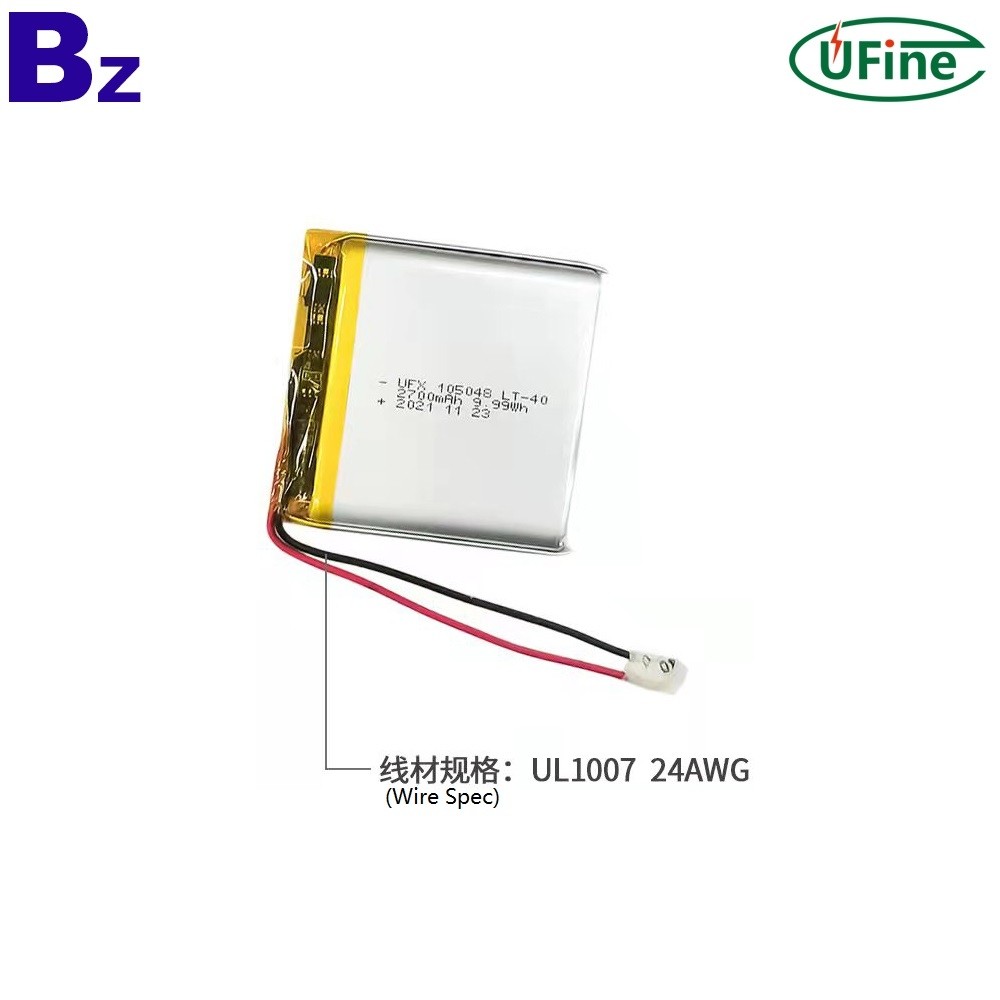105048 3.7V 2700mAh Lithium-ion Polymer Battery 105048 3.7V 2700mAh Lithium-ion Polymer Battery
