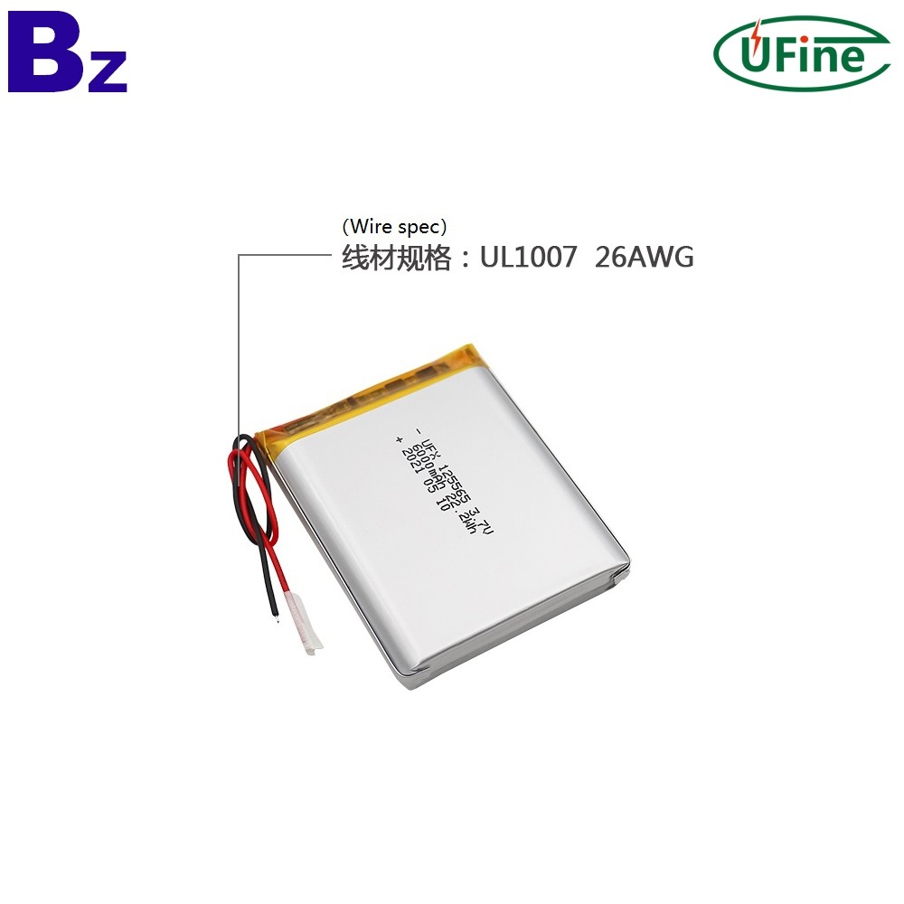125565 6000mAh 3.7V Li-Polymer Battery 125565 6000mAh 3.7V Li-Polymer Battery