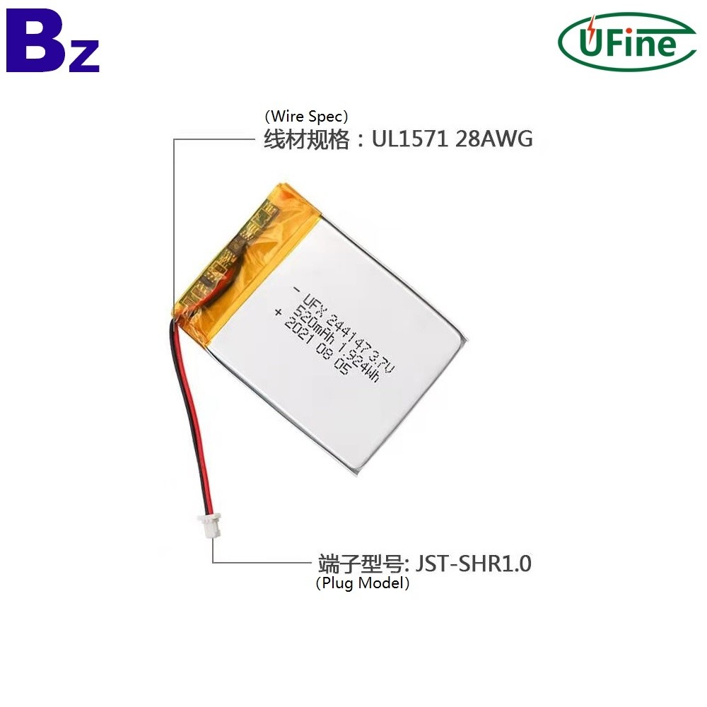 244147 520mAh 3.7V Lithium-ion Batteries