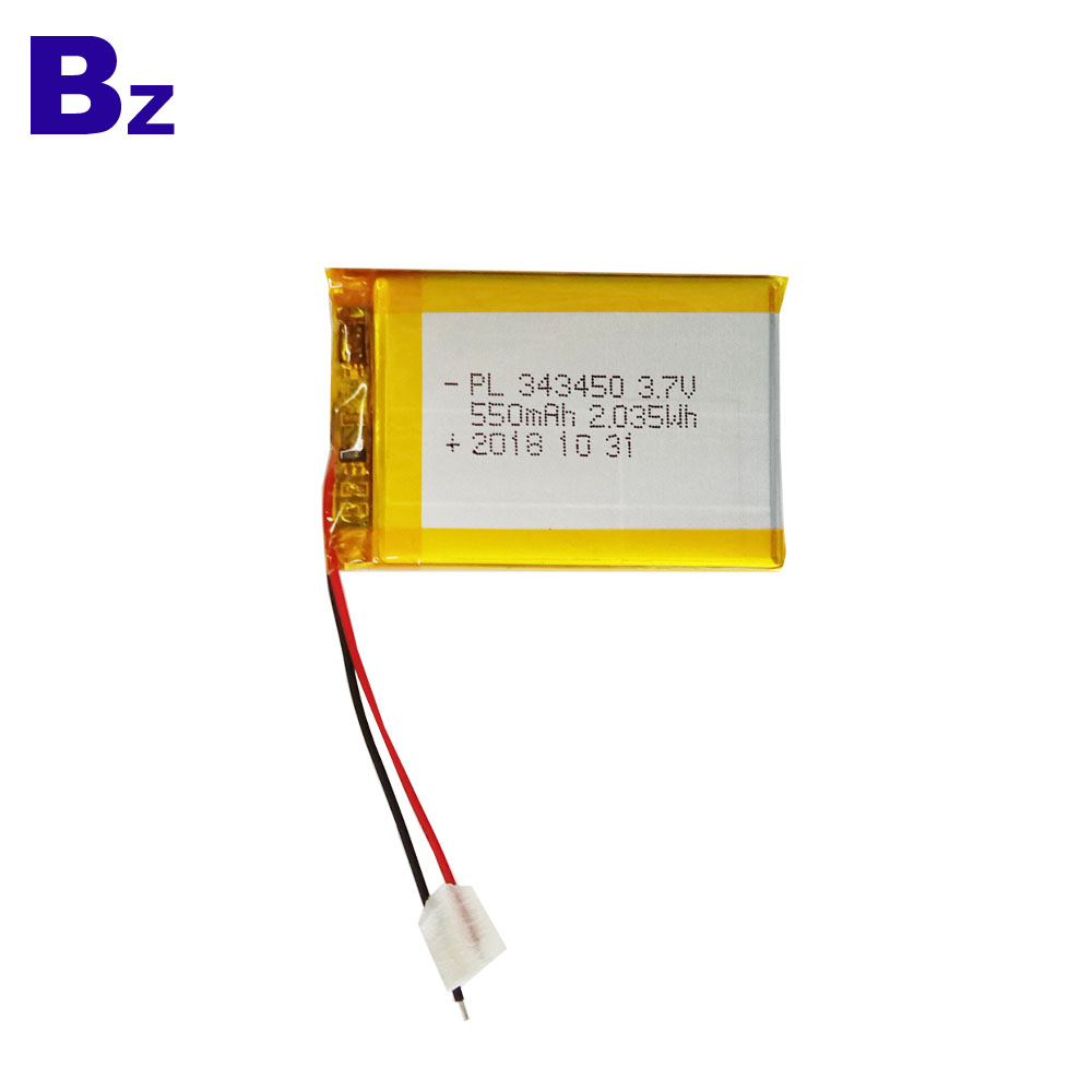 Customized 550mAh Rechargeable Battery Customized 550mAh Rechargeable Battery