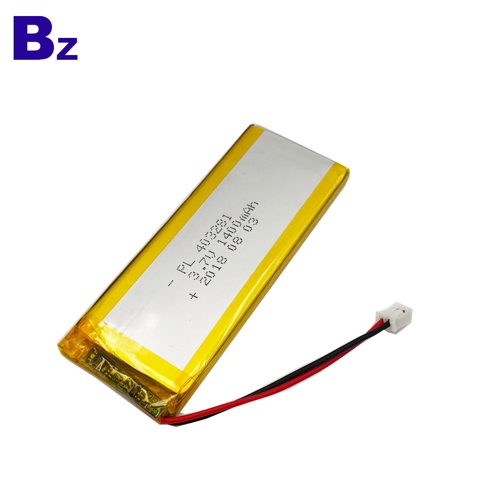 403281 3.7V 1400mAh Li-Polymer Battery 403281 3.7V 1400mAh Li-Polymer Battery