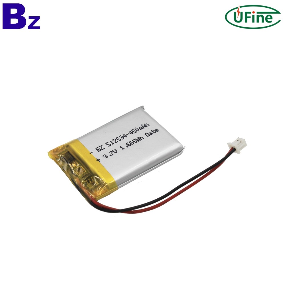 512534 450mAh 3.7V Li-po Batteries 512534 450mAh 3.7V Li-po Batteries