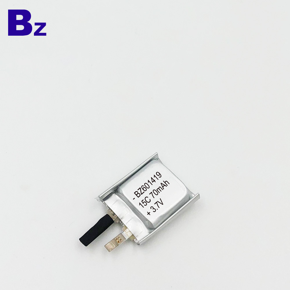 70mAh 3.7V Lithium Polymer Battery 70mAh 3.7V Lithium Polymer Battery