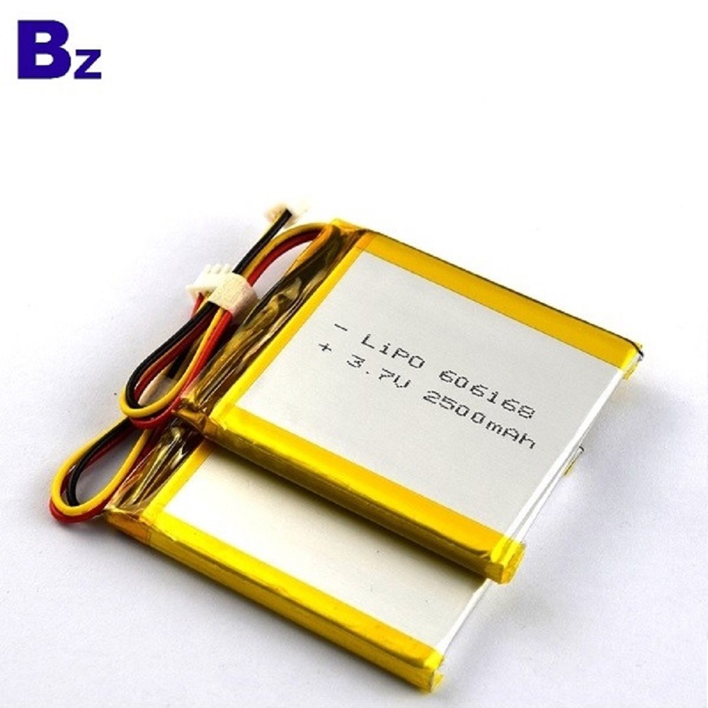 Lithium Polymer BZ 606168 3.7V 2500mAh Lithium Polymer BZ 606168 3.7V 2500mAh