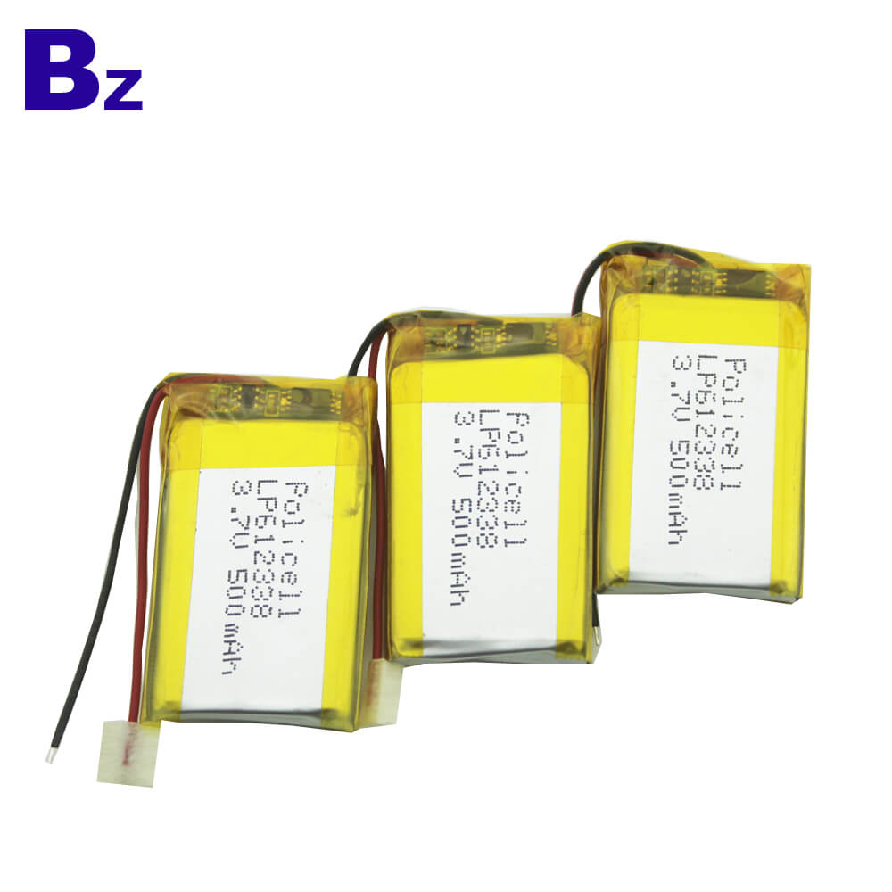 BZ 612338 500mAh 3.7V LiPo Battery BZ 612338 500mAh 3.7V LiPo Battery