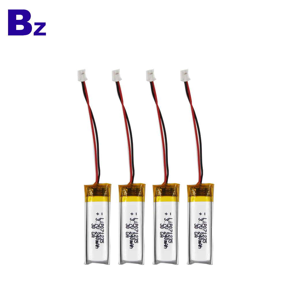 BZ 701235 240mAh 3.7V Li-ion Battery BZ 701235 240mAh 3.7V Li-ion Battery