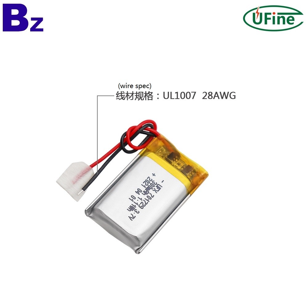 701729 3.7V 300mAh Lithium Polymer Battery