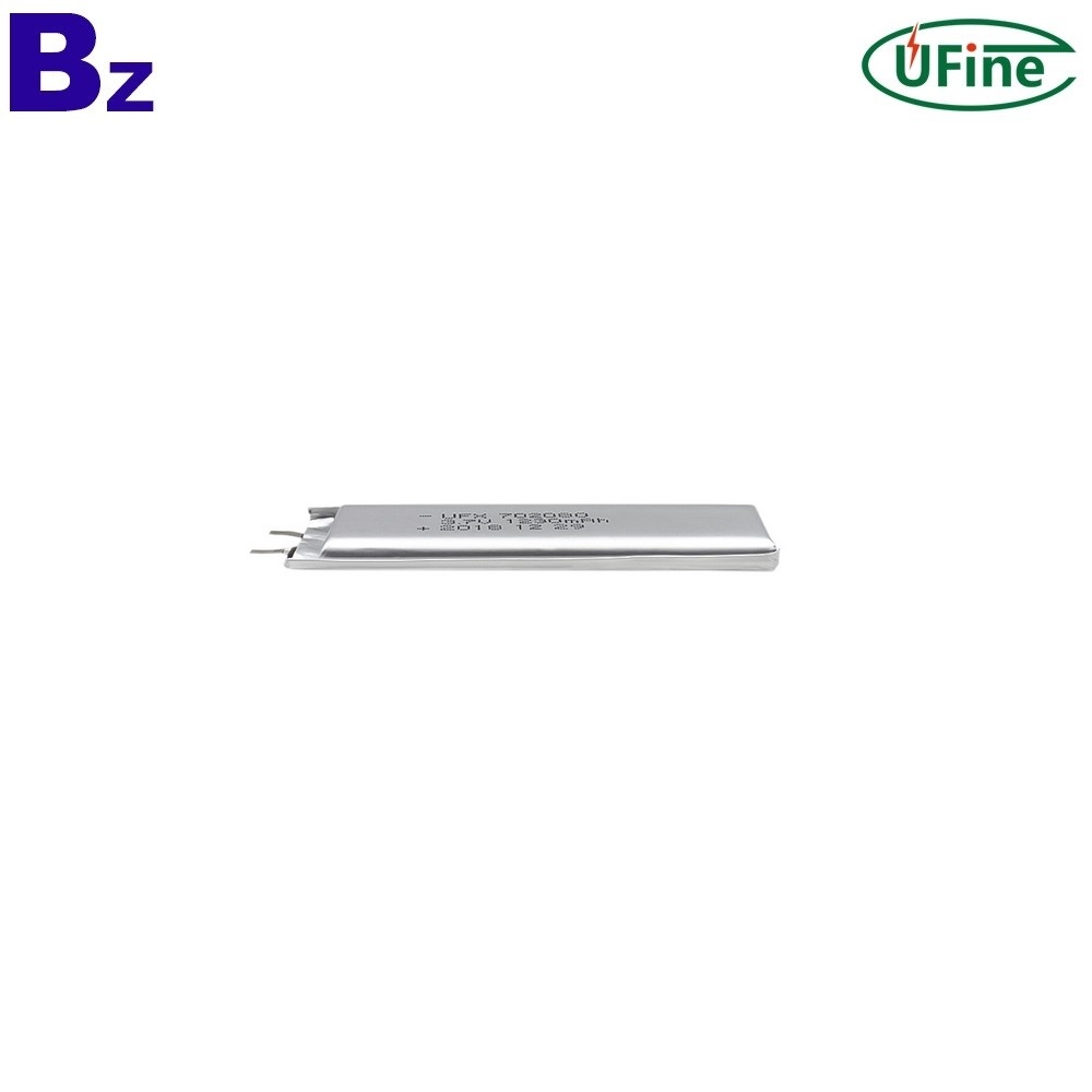 702080 3.7V 1230 mAh Li-ion polymer Battery